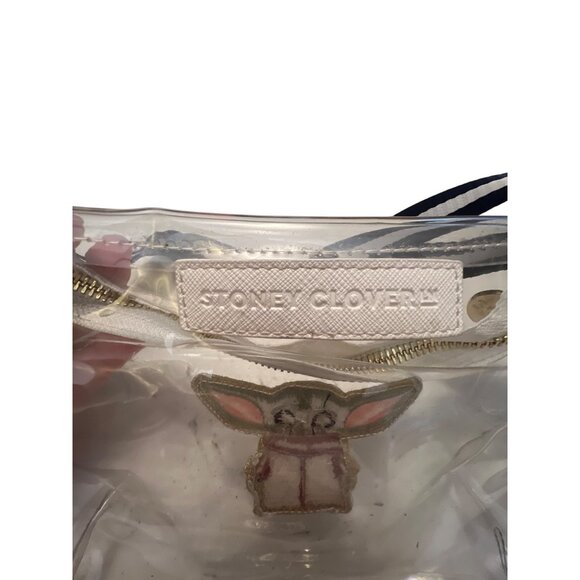 Stoney Clover Clear Baby Yoda Fanny Pack Belt Bag With Gold Zipper & Adjustable - Picture 4 of 6